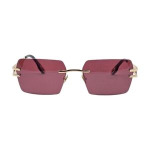 NEW PORTA ROMANA Gold and Pink Sunglasses